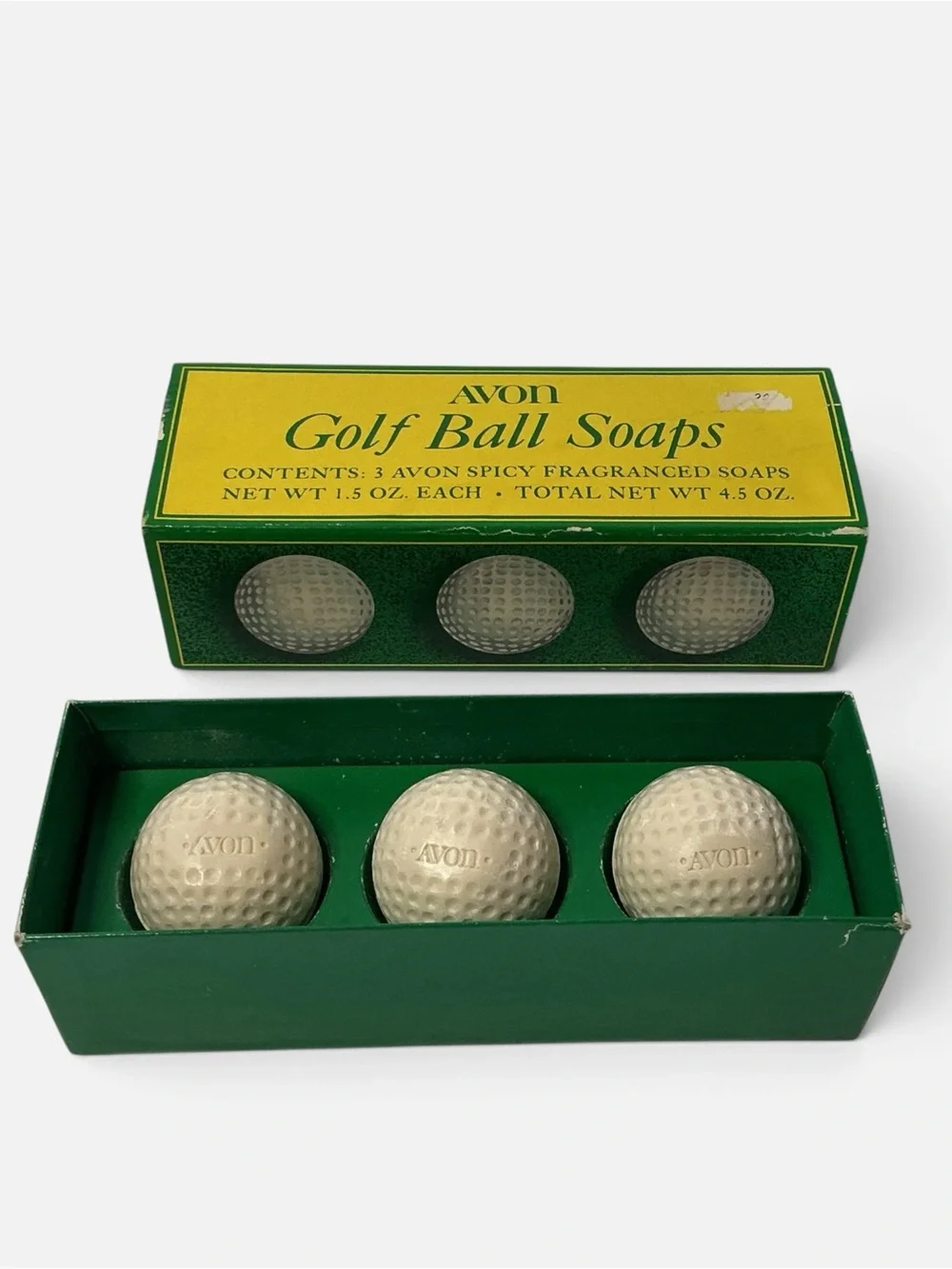 Avon White Golf Ball Soaps Set of 3